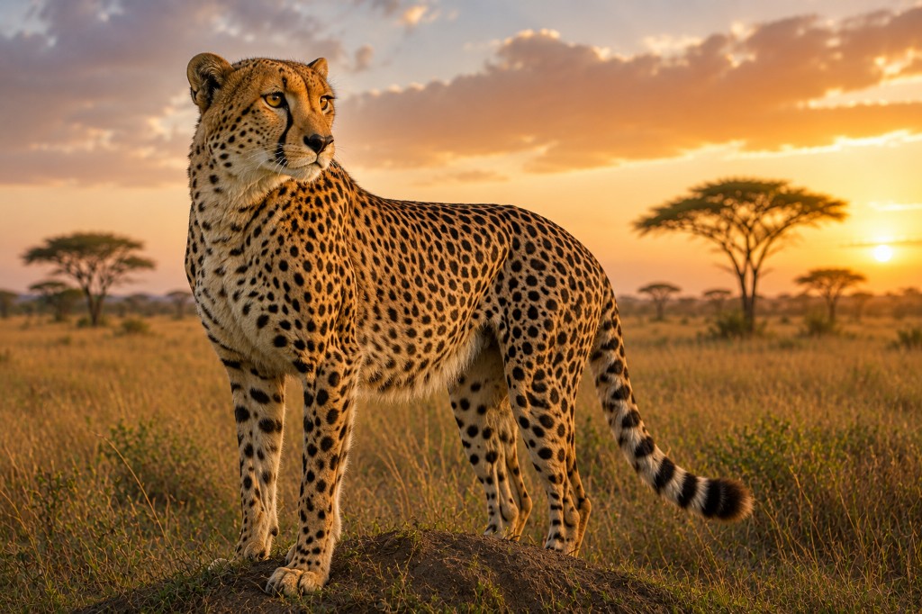 Cheetah at Golden Hour